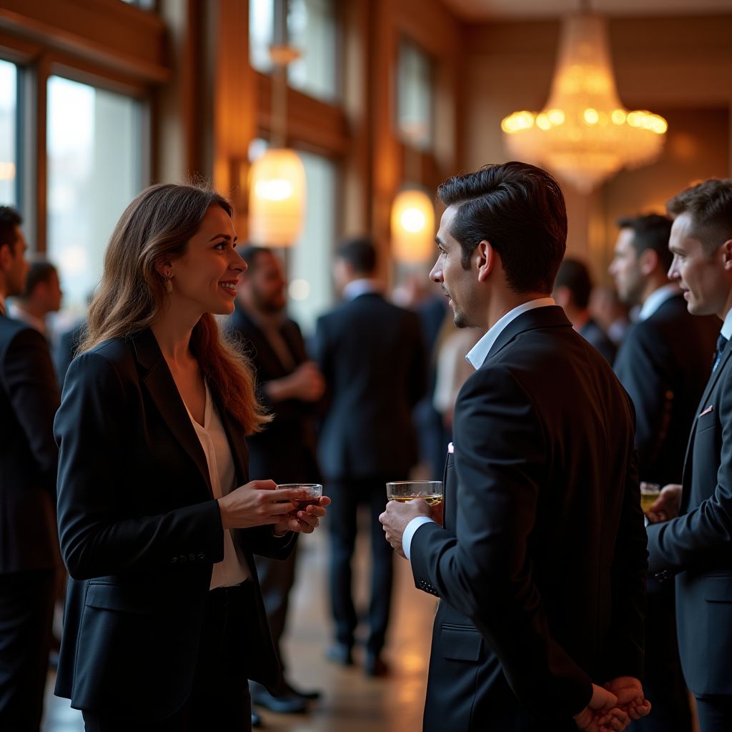Evento de networking de la empresa.