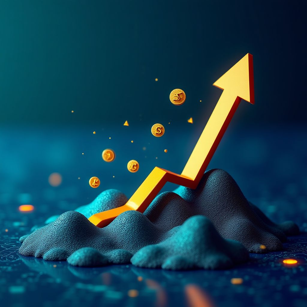 Gráfico de crecimiento de inversión.